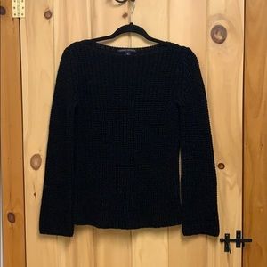 Banana Republic Scoop Neck Crochet Knit Sweater